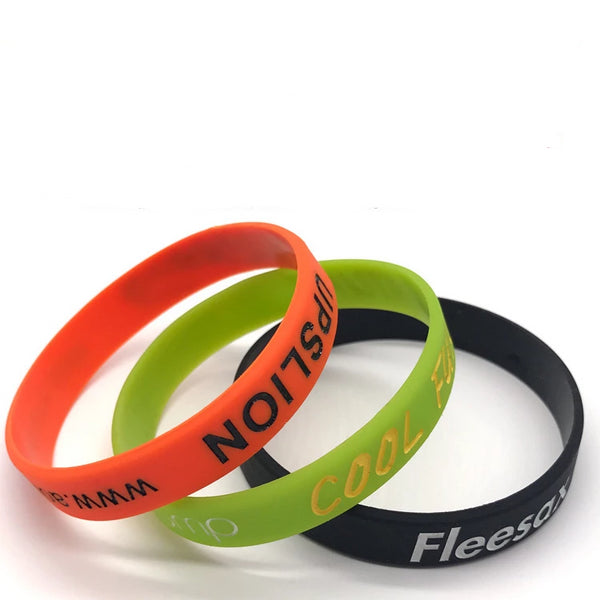 Silicone Printing Night Glow Bracelet , bracelet corporate gifts , Apex Gift