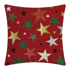 Red Christmas flax peach skin pillowcase cushion , cushion corporate gifts , Apex Gift
