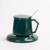 Load image into Gallery viewer, Ceramic Solid Color Coffee Cup with Lid Spoon , Cup corporate gifts , Apex Gift