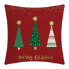 Red Christmas flax peach skin pillowcase cushion , cushion corporate gifts , Apex Gift