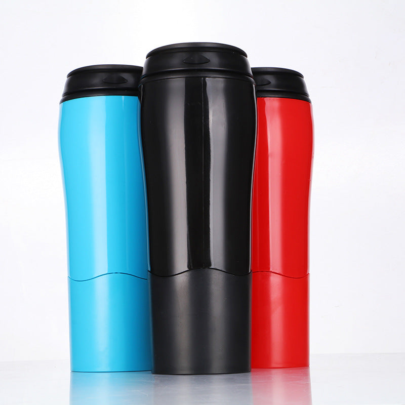 Double-layer creative plastic coffee cup , Cup corporate gifts , Apex Gift