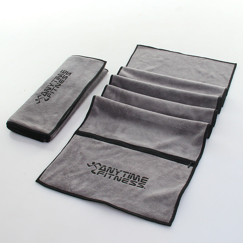 Sports towel sewing zipper pocket , Towel corporate gifts , Apex Gift