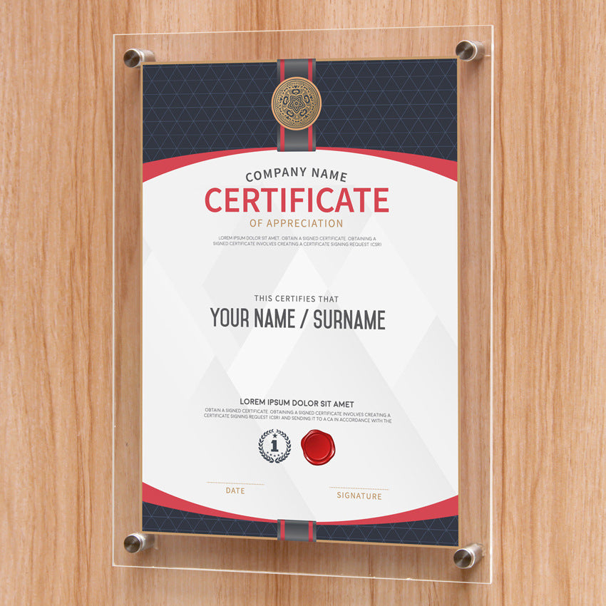 Glass certificate photo frame , Photo Frame corporate gifts , Apex Gift