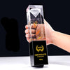 Crystal trophy 3D laser , 3 D corporate gifts , Apex Gift