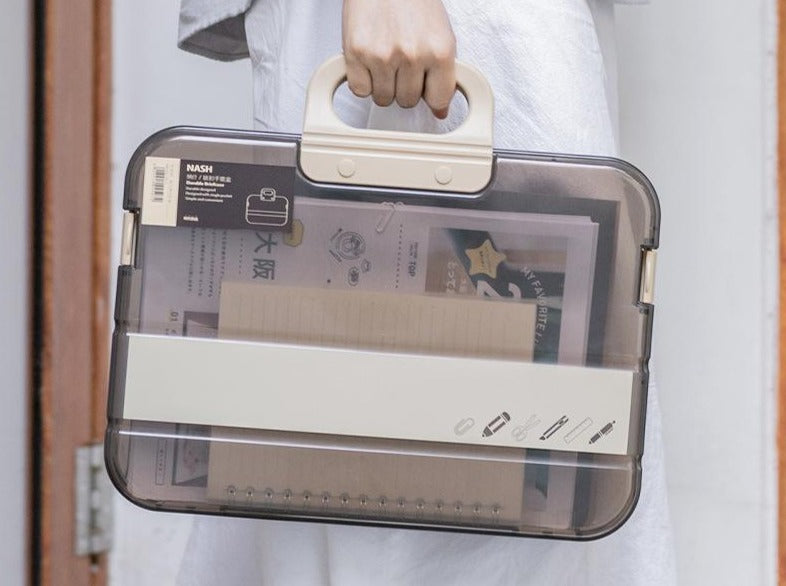 transparent plastic file box - Customised with Logo Printing ...