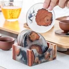 Japanese resin tea cup mat