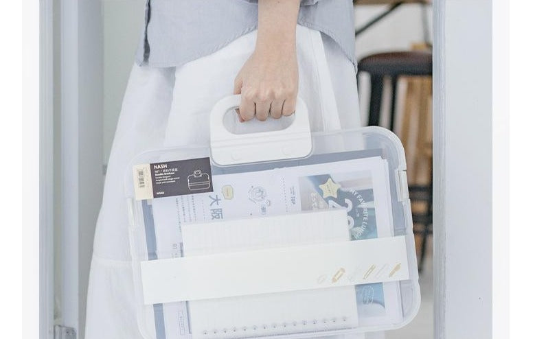 transparent plastic file box - Customised with Logo Printing ...