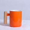 将图像加载到图库查看器中， wood handle ceramic mug customized , mug corporate gifts , Apex Gift