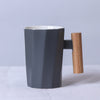 将图像加载到图库查看器中， wood handle ceramic mug customized , mug corporate gifts , Apex Gift