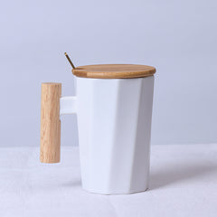 wood handle ceramic mug customized , mug corporate gifts , Apex Gift
