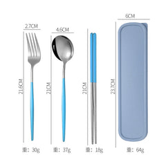 Stainless steel spoon fork chopsticks portable tableware , Tableware corporate gifts , Apex Gift