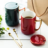 Muatkan imej ke dalam pemapar Galeri, ceramic coffee cup with spoon , mug corporate gifts , Apex Gift