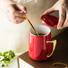 Load image into Gallery viewer, ceramic coffee cup with spoon , mug corporate gifts , Apex Gift