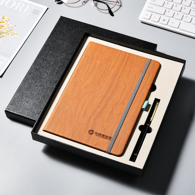 Leather Business Notepad Customization - Customised with Logo Printing ...