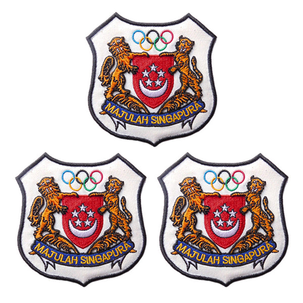 Olympic rings embroidery badge customized , badge corporate gifts , Apex Gift