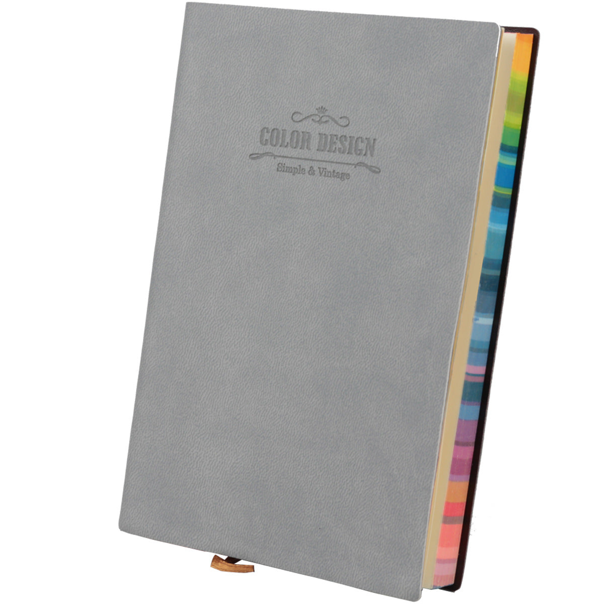 Color spray edge PU material notepad - Customised with Logo Printing ...