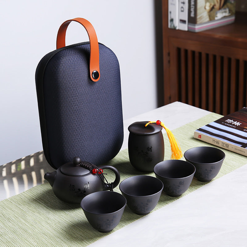 Portable purple sand tea set , Tea Set corporate gifts , Apex Gift