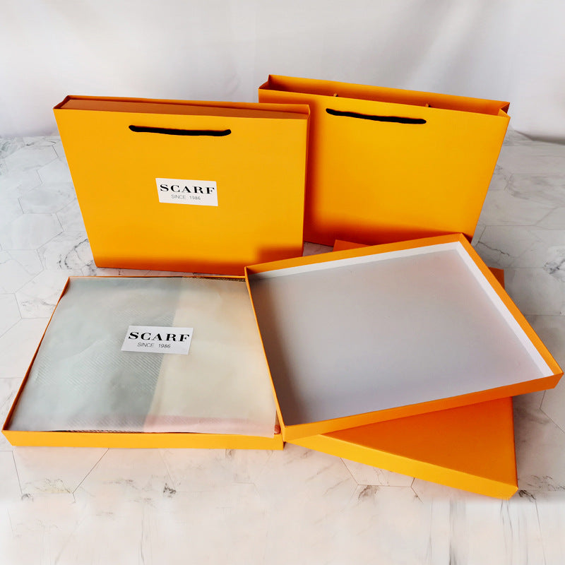 scarf shawl packaging heaven and earth cover gift box Customised