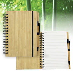 A5 real bamboo loose leaf notebook