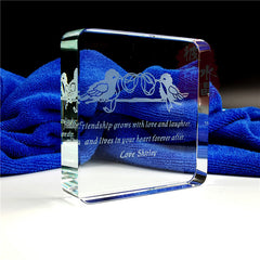 crystal paper town creative customized , paperweight corporate gifts , Apex Gift