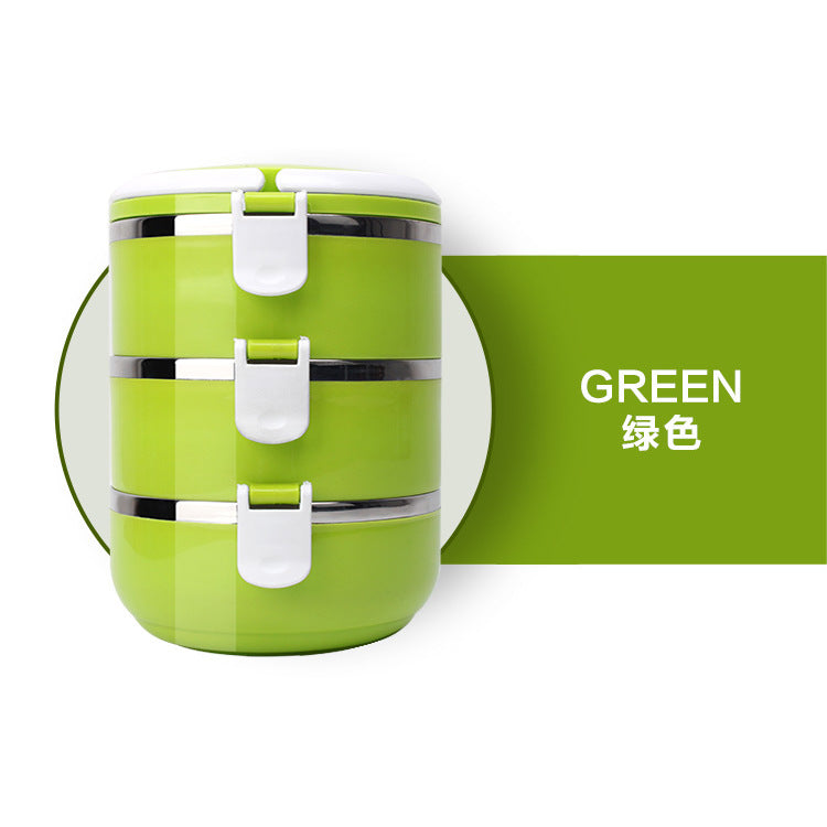 Lunch Box Rounded Graphic Round bright lunch box - Customised with Logo Printing - Corporate ...