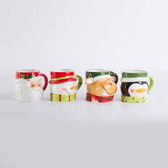 Christmas Three-Dimensional Santa Ceramic Mug , mug corporate gifts , Apex Gift