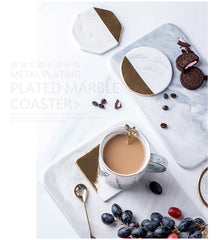 Marble ceramic Tea coasters