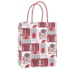 Kraft Paper Hand-held Paper Red Bag , bag corporate gifts , Apex Gift