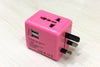 Dual USB universal conversion plug Travel charger , USB charger corporate gifts , Apex Gift