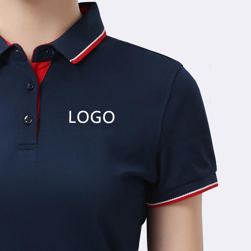 Logo Printing Polo Cotton T-Shirt Customised with Logo Printing