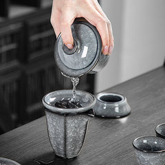 Black ice kungfu tea set