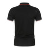 new solid color men's polo shirt