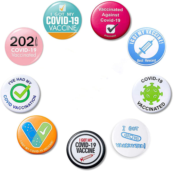 Vaccine Button Pins , badge corporate gifts , Apex Gift