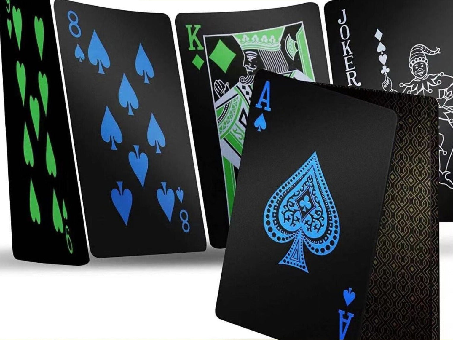 创意黑色塑料魔术扑克牌