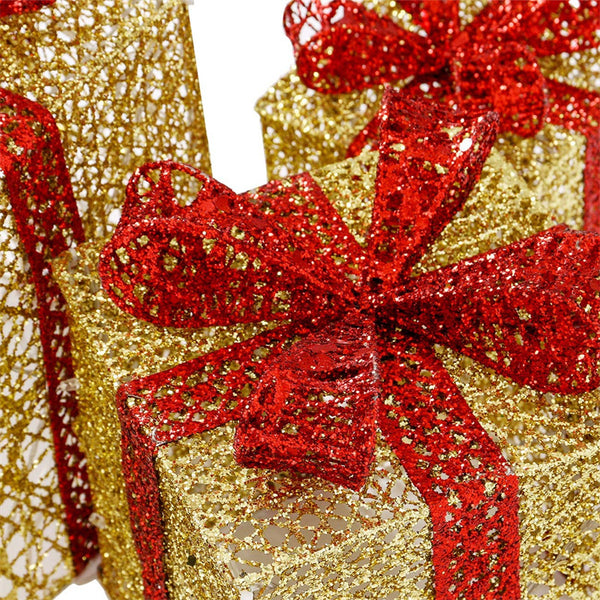 Ribbon bow Christmas gift box