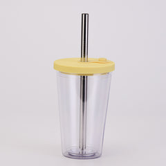 Multi-color cold drink cups , plastic straw cup corporate gifts , Apex Gift