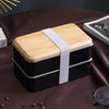 Japanese wood grain lunch box