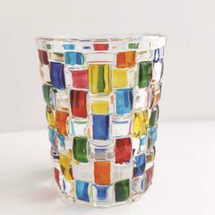 Italy design hand-painted juice glass.