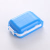Portable foldable three-layer small medicine box