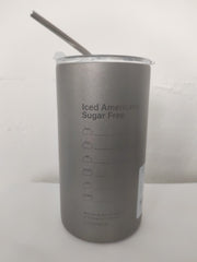 不锈钢600ml冰咖啡杯