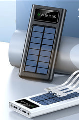Line solar charging treasure