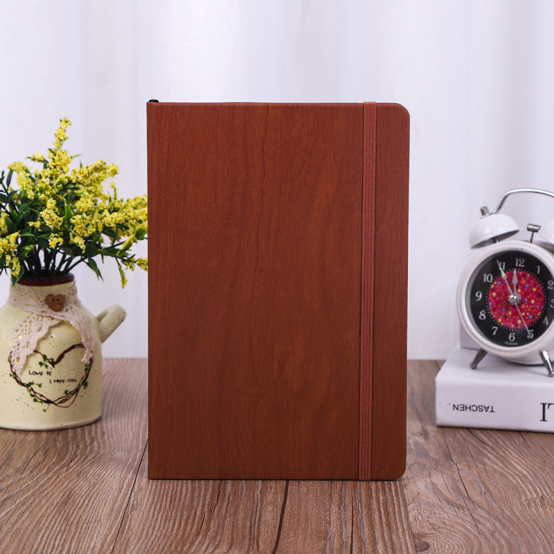 Notepad Wood Wood grain notebook simple Notepad - Customised with Logo Printing ...