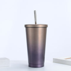 Stainless steel straw thermos cup , thermos cup corporate gifts , Apex Gift