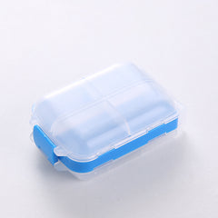 Portable foldable three-layer small medicine box