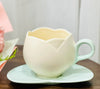 갤러리 뷰어에 이미지 로드, 크리 에이 티브 세라믹 커피 컵 접시