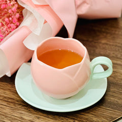 Creative ceramic coffee cup saucer
