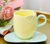 Creative ceramic coffee cup saucer