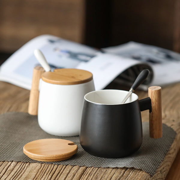 Ceramic coffee  cup with cover spoon customization , Mug corporate gifts , Apex Gift