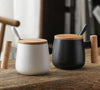 将图像加载到图库查看器中， Ceramic coffee  cup with cover spoon customization , Mug corporate gifts , Apex Gift