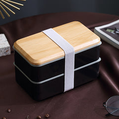 Japanese wood grain lunch box